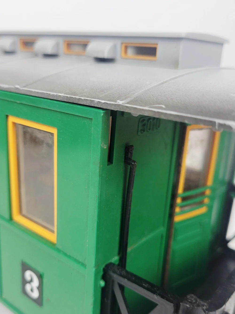 Vtg 70s LGB Lehmann 3010 Third Class Passenger Car G-Scale~Green~Western Germany